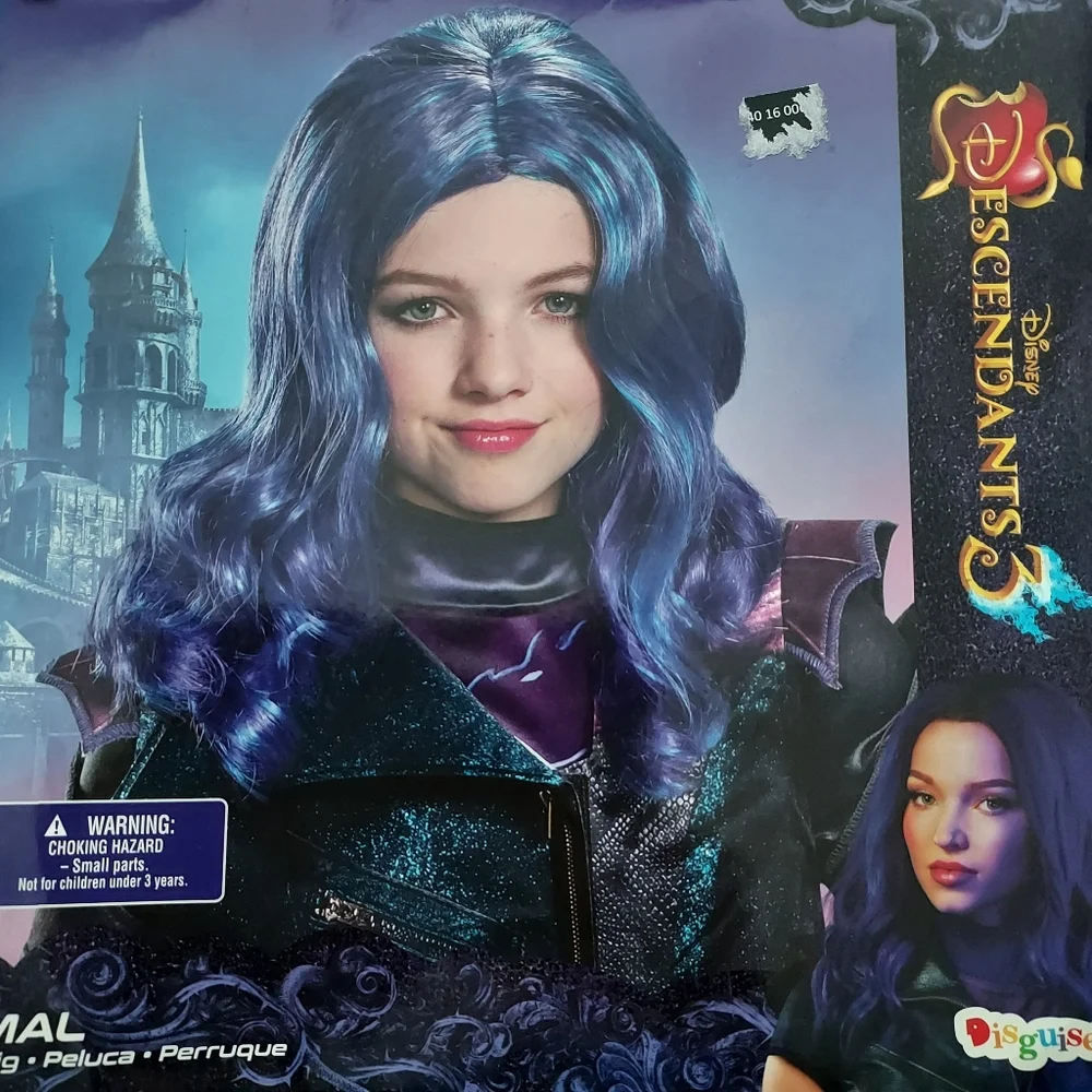 Disney Descendants 3 Blue Coatume Wig - MAL